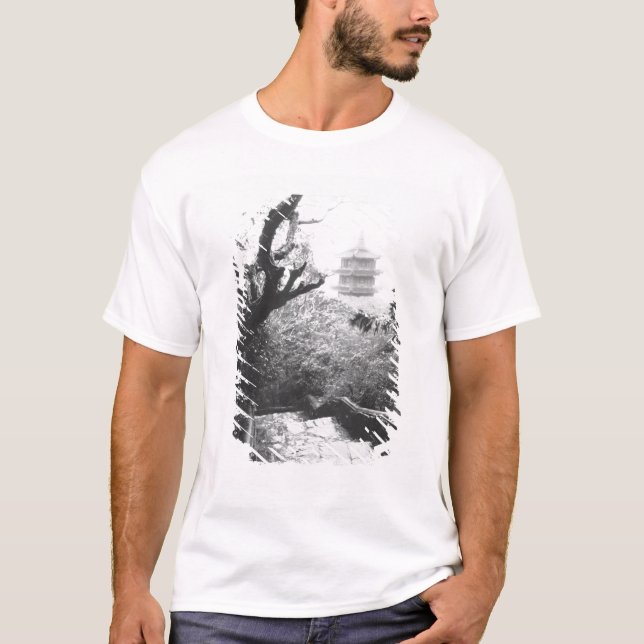 Danang Vietnam, Templet View Marble Mountain Tee Shirt (Framsida)