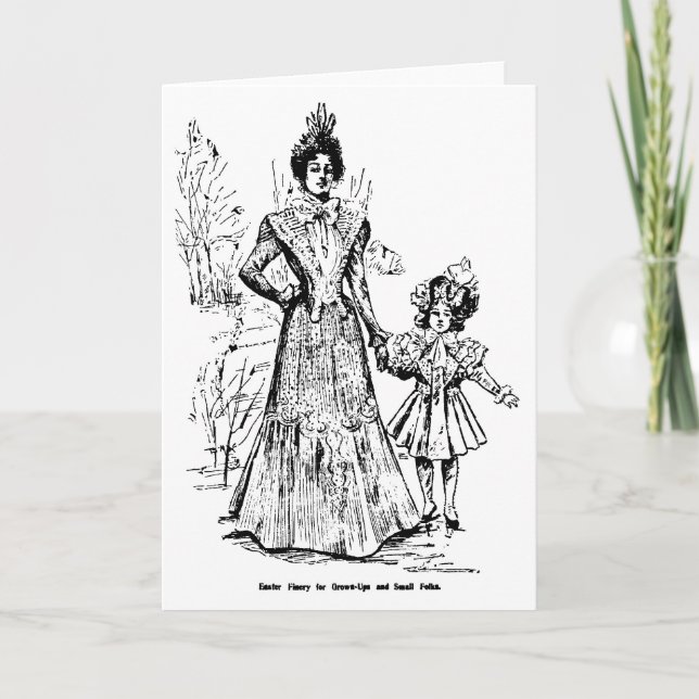 danar vintageillustrationpåsken 1898 kortet helgkort (Framsida)