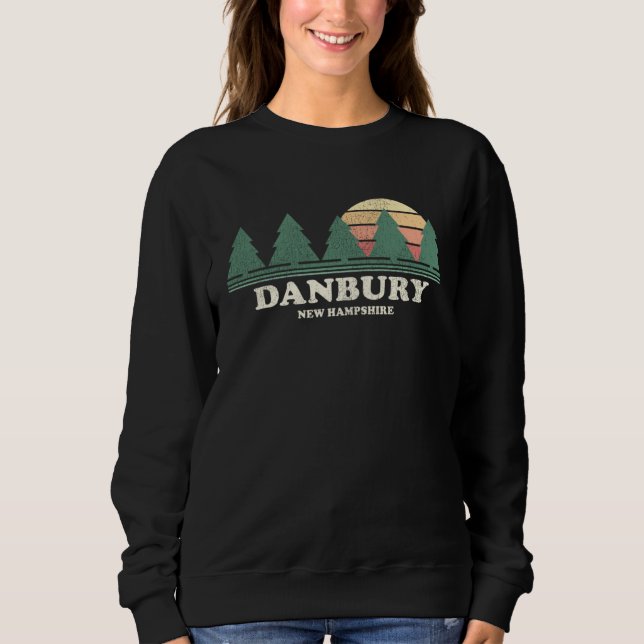 Danbury NH Vintage Throwback Tee Retro 70s Design (Framsida)