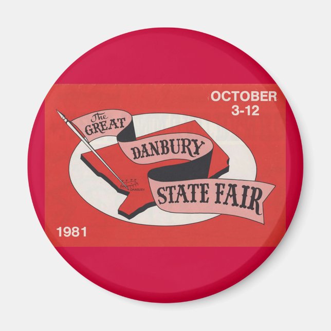 Danbury State Fair Button Magnet (Framsidan)