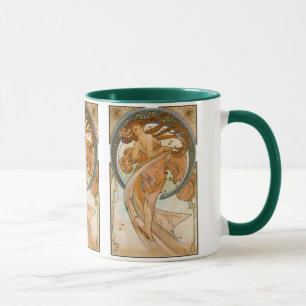 Dance (1898), Alphonse Mucha Fine Art Nouveau Mugg