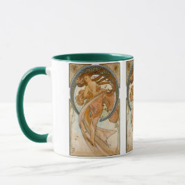 Dance (1898), Alphonse Mucha Fine Art Nouveau Mugg