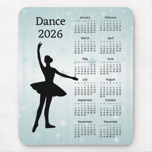 Dance 2026 Calendar  Musmatta (Framsidan)