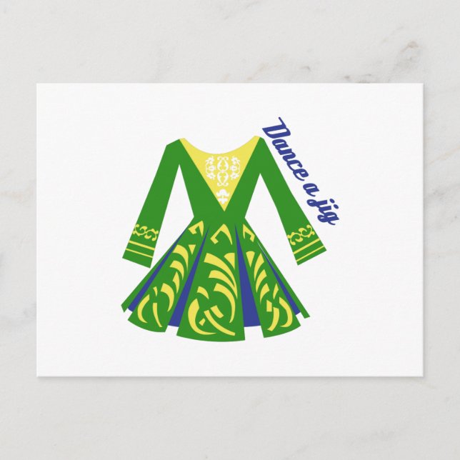 Dance a Jig Vykort (Framsida)
