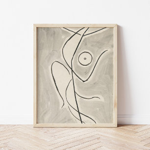 Dance Abstraction Abraham Walkowitz Poster