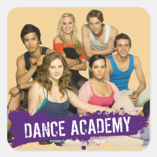 Dance Academy Cast Fyrkantigt Klistermärke
