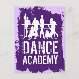 Dance Academy Silhouettes Logotyp Vykort