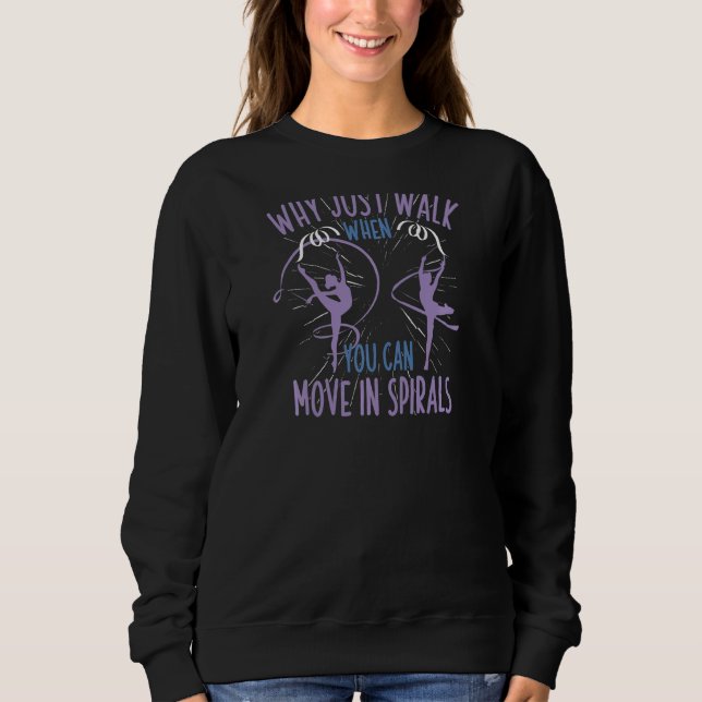 Dance Acrobat Gymnast Rhythmic Gymnastics T Shirt (Framsida)
