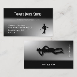 Dance Affärskort - Black n Silver Visitkort