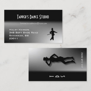 Dance Affärskort - Black n Silver Visitkort