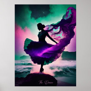 Dance AI Fantasy Digital Art Print Cosmic Poster