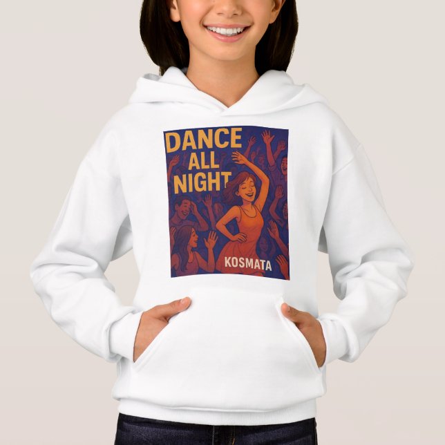Dance All Night - Hoodie Mädchen T Shirt (Framsida)