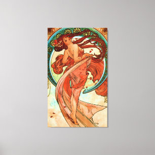 Dance Alphonse Mucha Art nouveau Canvastryck