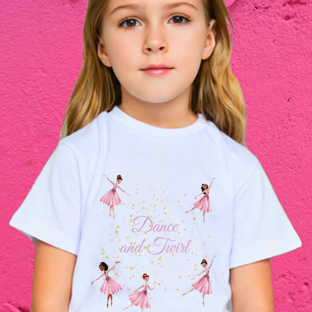 Dance and twirl ballerina t shirt (Skapare uppladdad)