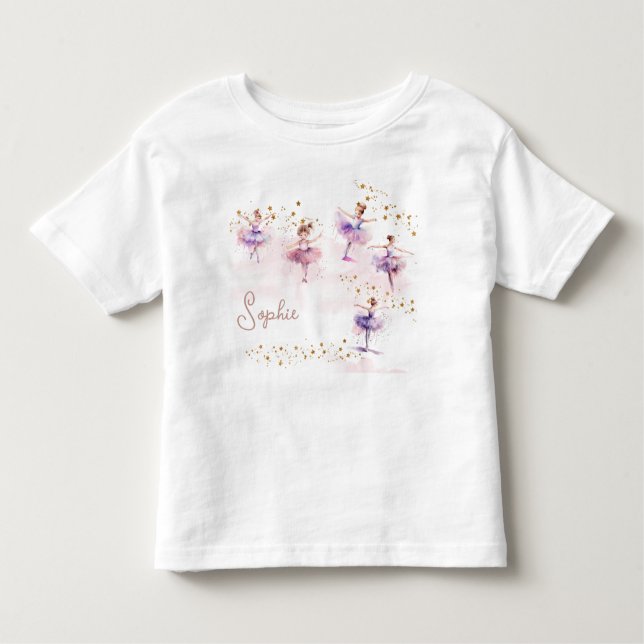 Dance and twirl ballerina t shirt (Framsida)