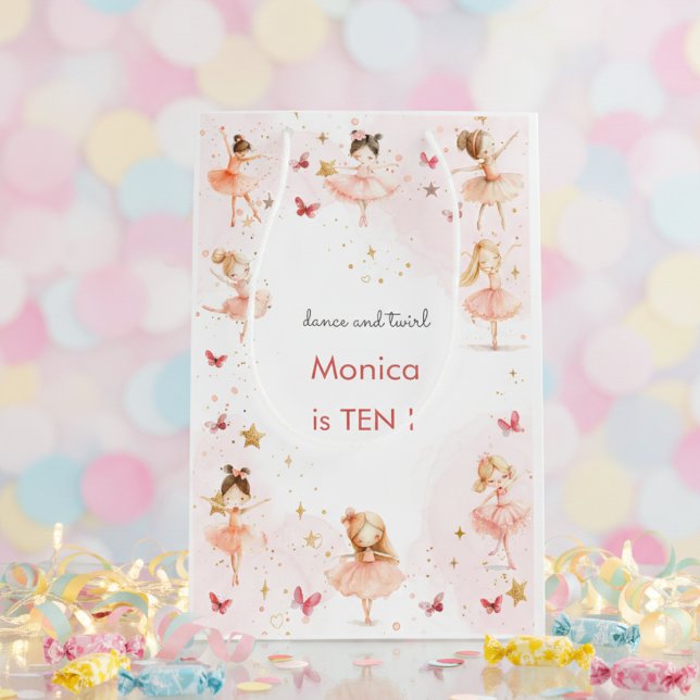 Dance and twirl söt ballerina ballet-barnfödelseda (Skapare uppladdad)