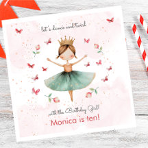 Dance and twirl söt ballerina ballet-barnfödelseda