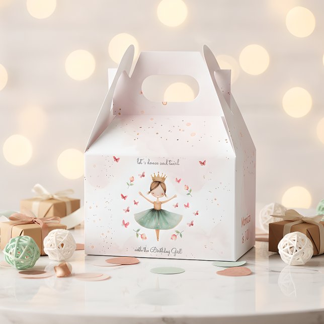 Dance and twirl söt ballerina ballet-barnfödelseda presentaskar (Skapare uppladdad)