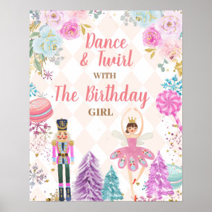 Dance and Twirl with Birthday Girl Nutcracker Poster