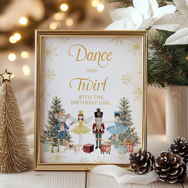 Dance and Twirl with Birthday Girl Nutcracker Poster (Skapare uppladdad)