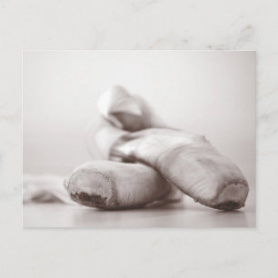 Dance - Anpassadet Old Ballet Pointe Shoes Vykort