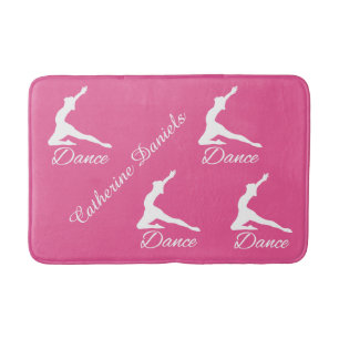 DANCE anpassningsbar monogram och färg bad mat Badrumsmatta
