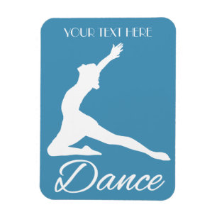 DANCE anpassningsbar text och färg magnet