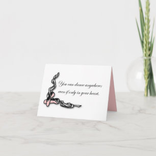 Dance Anywhere Note Card Kort