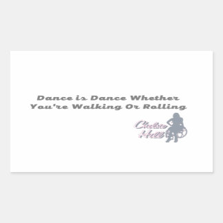 Dance är Dance Rollettes Sticker Rektangulärt Klistermärke