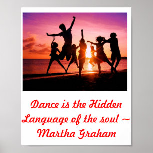 Dance är det Gömt språket för själen som Poster