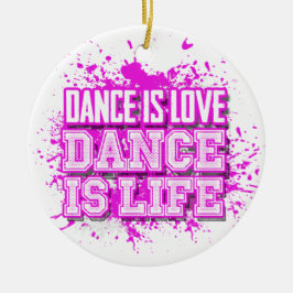 Dance är Kärlek Dance är Life Photo Ornament