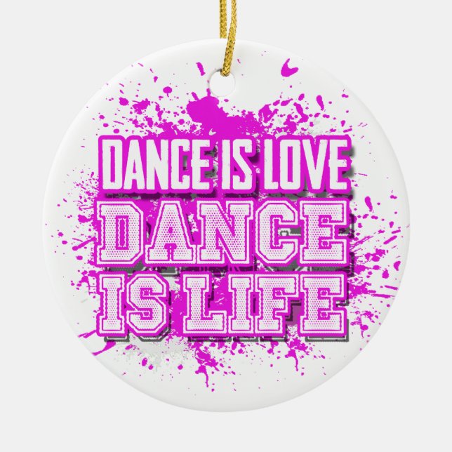 Dance är Kärlek Dance är Life Photo Ornament (Framsidan)