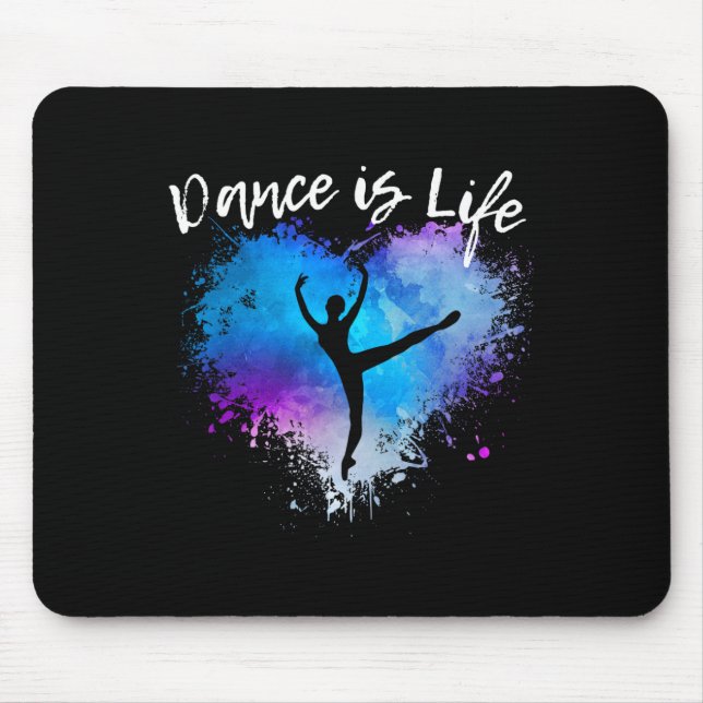 Dance är Life Ballet Dancing Ballerina Tonåring Tw Musmatta (Framsidan)
