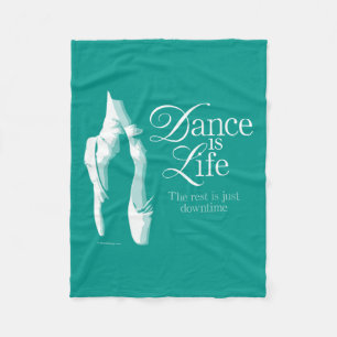 Dance är Life Fleecefilt