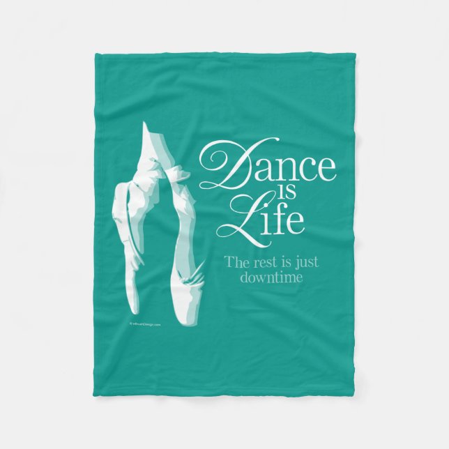 Dance är Life Fleecefilt (Framsidan)