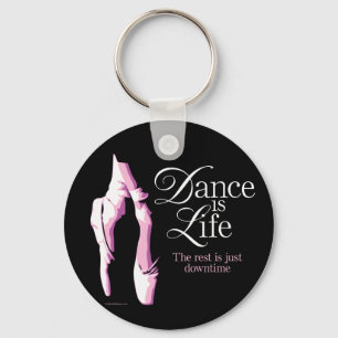 Dance är Life Keychain Nyckelring