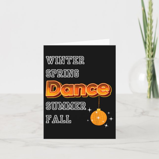 Dance är Life Kort (Framsida)