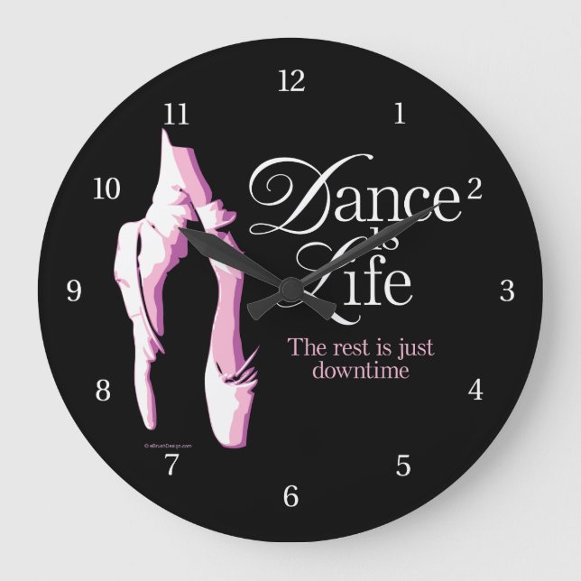 Dance är Life Stor Klocka (Framsida)