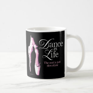 Dance är liv kaffemugg
