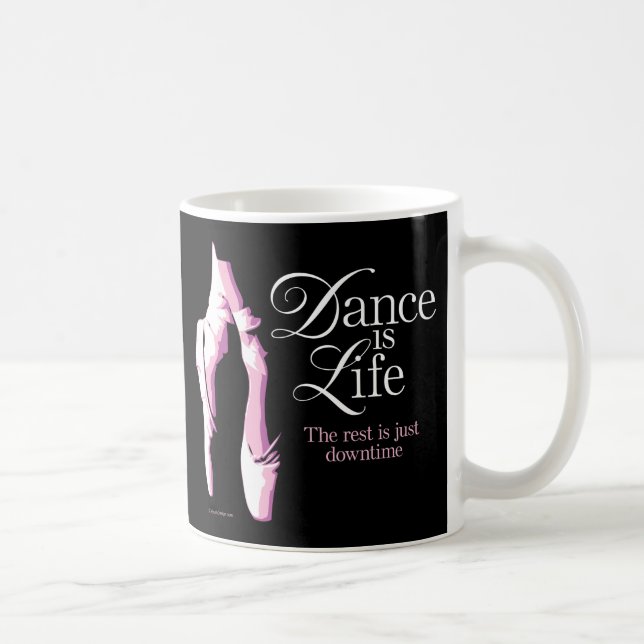 Dance är liv kaffemugg (Höger)