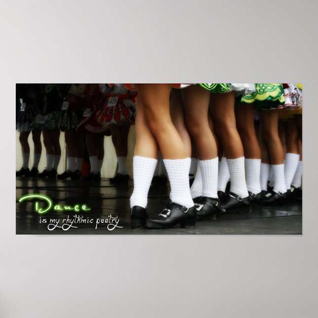 Dance är min rytmpoetri Skriv ut Poster (Framsidan)