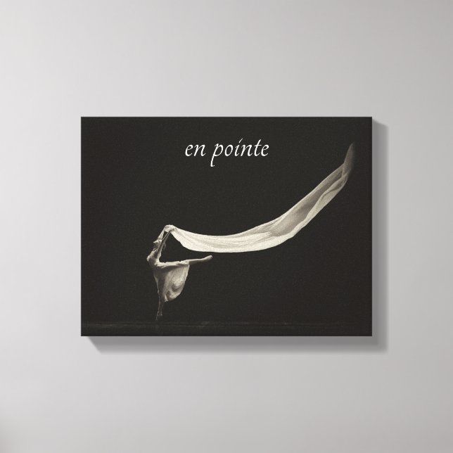 Dance Art Ballet en pointe Dancer Canvastryck (Framsida)