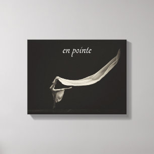 Dance Art, Black and White, Ballet, en pointe Canvastryck