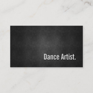 Dance Artist Coola Black Metall Simpity Visitkort