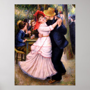 Dance at Bougival 1882,Renoir Reproduction Print Poster