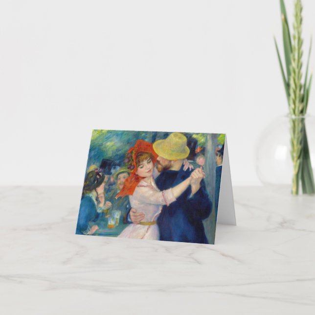 Dance at Bougival, 1883 by Pierre-Auguste Renoir Tack Kort (Framsida)