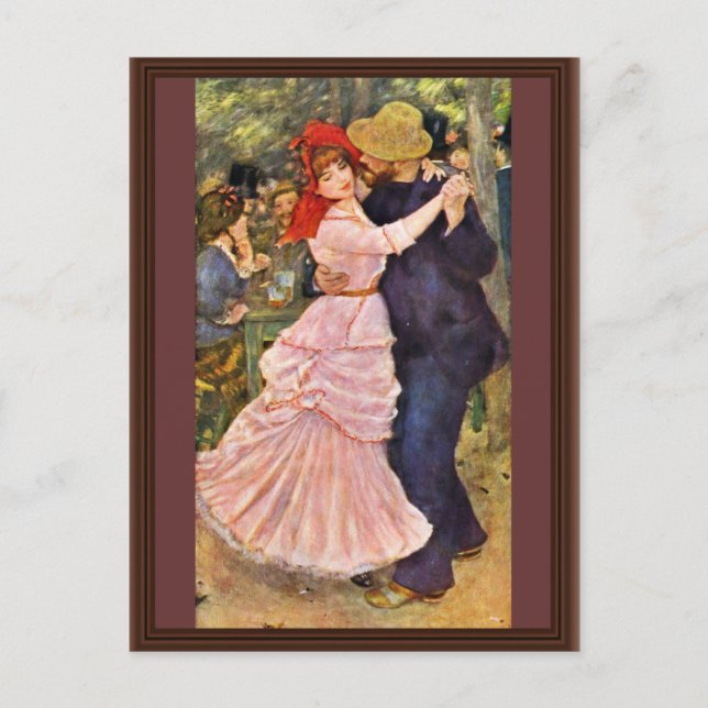 Dance at Bougival av Pierre-Auguste Renoir Vykort (Framsida)