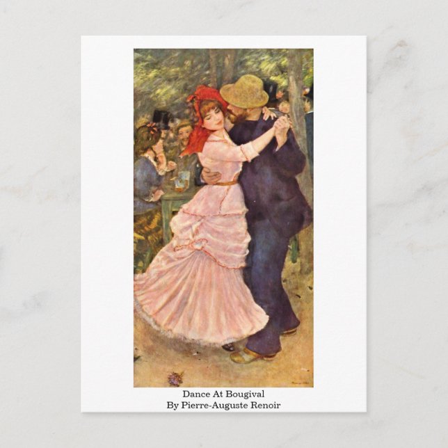 Dance at Bougival av Pierre-Auguste Renoir Vykort (Framsida)