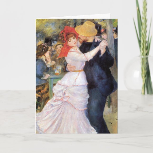 Dance at Bougival - Renoir Impressionist Painting Kort (Framsida)