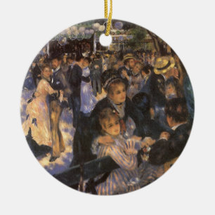 Dance at Le Moulin de la Galette av Pierre Renoir Julgransprydnad Keramik